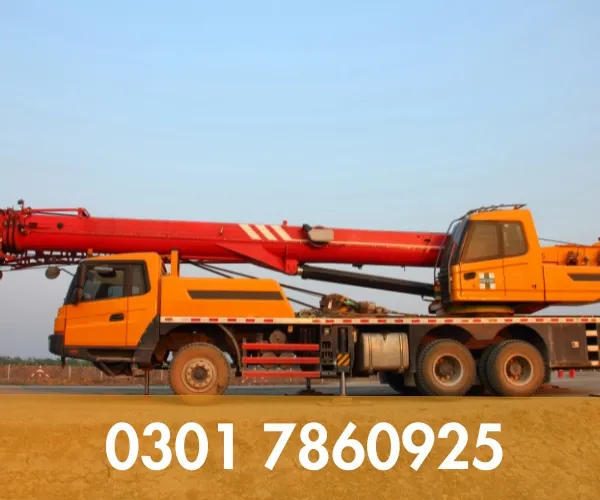 small Mobile crane rental service in Lahore